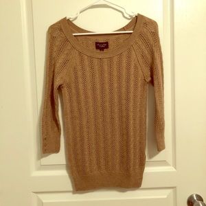AEO Tan Medium Sweater